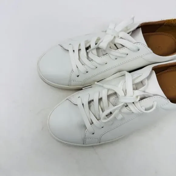 Quince White Leather Low-Top Sneakers with Tan Lining - Picture 2 of 14
